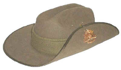 Sent to me by  [Link To User agarn] , this hat was worn by the Australian military.