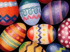 A picture of Easter eggs