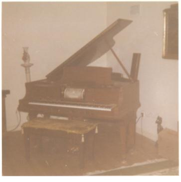 The baby grand reproducing player that Linda loved listening to as much as dad and I.