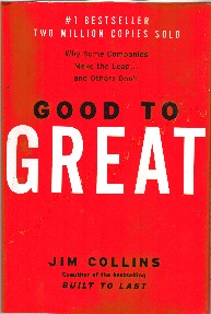Book jacket of bestseller "Good to Great"