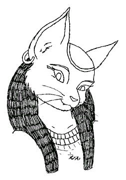 The Egyptian cat goddess Bastet.