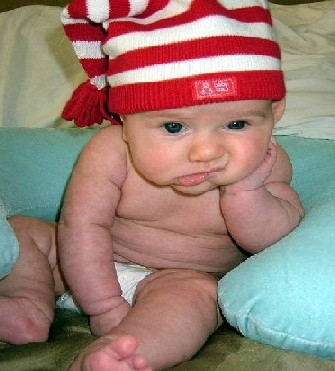 A disgusted baby