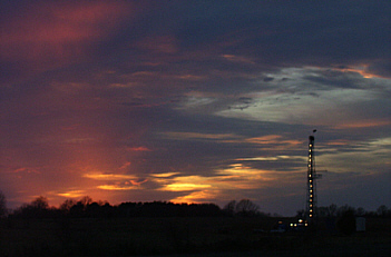 Drilling rig in SW Kentucky