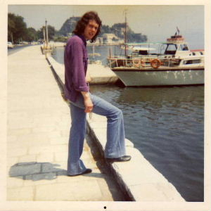 My boyfriend of 1972 on holiday in Corfu. 