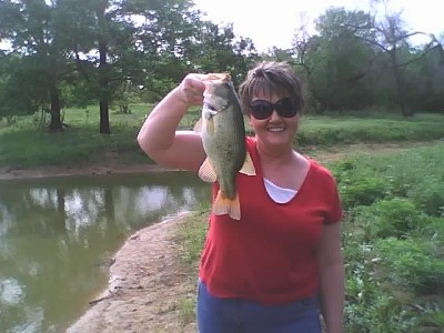 Kim and big bass