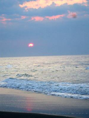 Sunrise at the beach.