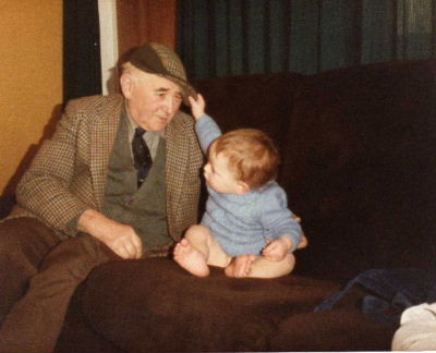 My son having fun with Grandpa 1983
