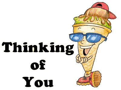 Ice Cream thinking of you card