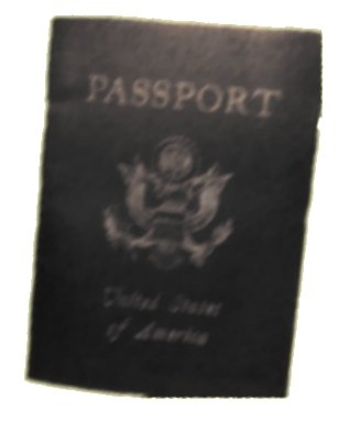 Image I made to use with short story of "The Faded Passport"