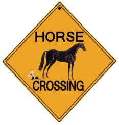 Horse Crossing Sign