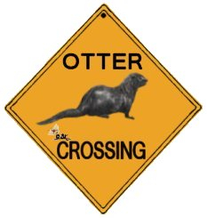 Otter Crossing Sign