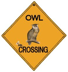 Owl Crossing Sign