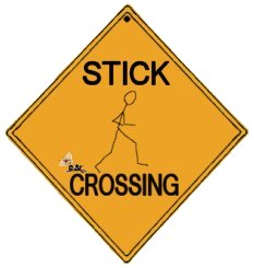 Stick Crossing Sign