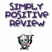 An animated Simply Positive skunk signature