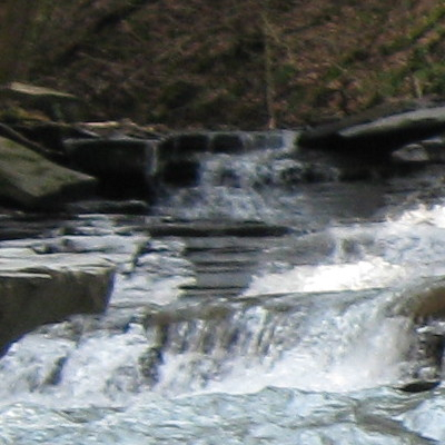 a waterfall