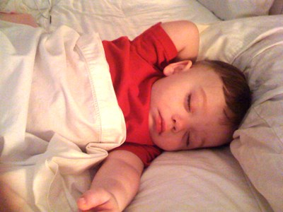 Sweet little sleeping baby