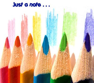 Just a note (crayons)