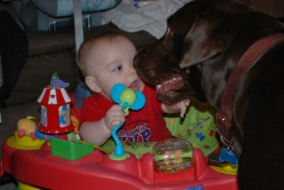 Isaiah and Maverik 0409