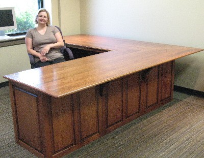The Desk of an office suite made and delivered to PA