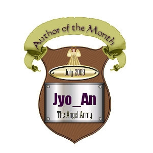 My Author of the month award from the Angel Army, thanks Kiya!