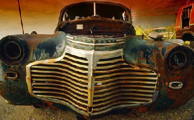 Think Stephen King's Christine left to rust and almost die...