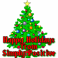 Animated Simply Positive Christams Tree Signature.