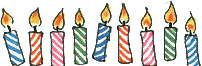 Birthday divider - candles