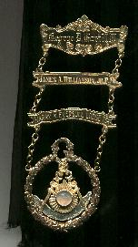 The Past Master's Jewel George passed down to me at the Installation of Officers in 1986