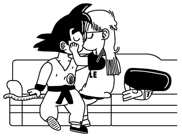 A scene from a Dragon Ball fanfic.