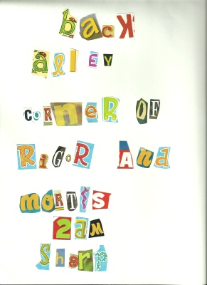 second half of the ransom note for UMS
