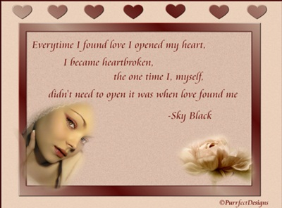 looking for love...
