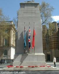 The Cenotaph in London.