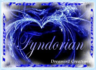 Blue fractal Heart Fyndorian