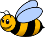 Tiny+1 Bee Facing Left