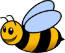 Small Bee Facing Left