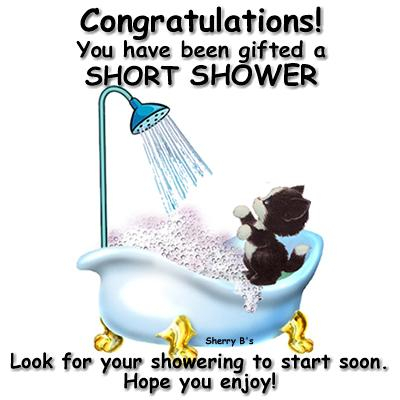 Kitty In Tub Short Shower