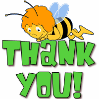 Animated Bee Thank You cNote