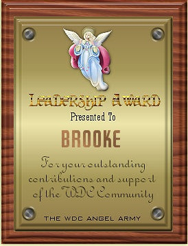 Leadership Award from Kiya and The Angel Army. Click the award to visit The Angel Army.