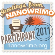 Participant image for NaNo 2011 from www.nanowrimo.org.