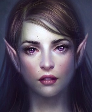 Elf girl with pointed ears
