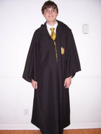 This is Jeff Nichols dressed in Hogwarts robes. It was taken when Book 7 was released?