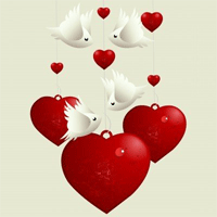 hearts and doves