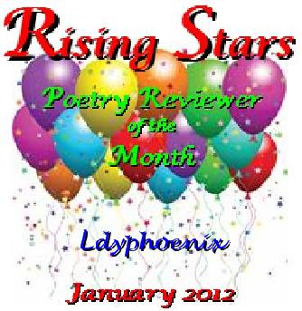 Image for "Poetry Reviewer of the Month" for M2M reviewers.