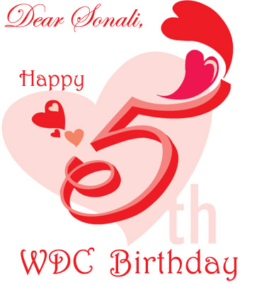 Image made by Zelda for Sonali's 5th Account Birthday