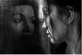 women in mirror