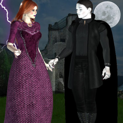 Vampire couple Poser by best friend Angel.