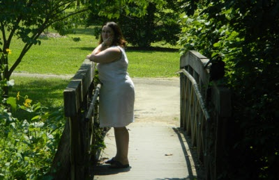 Escape life in artistic style in Everhart Park (I am posed on the bridge).