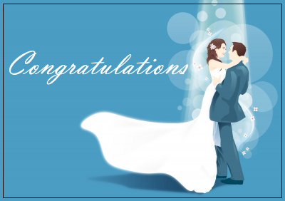 Wedding congrats