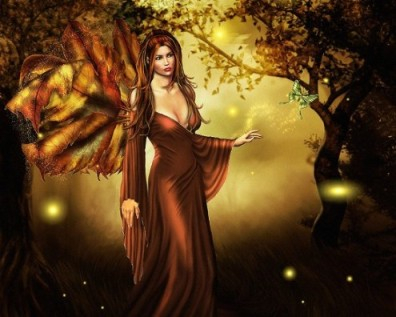 Vaishali, the sad angel, walks in the woods seeking liberation and happiness.