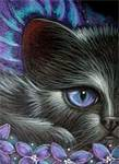 This cat is going to get the little fairy